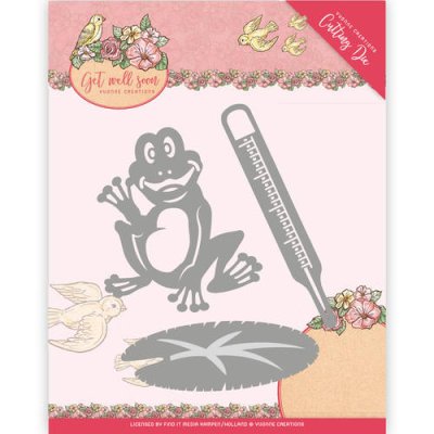 Yvonne Creations Dies - Get Well Soon Get well frog