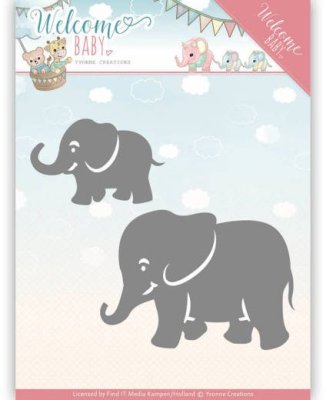 Yvonne Creations Dies - Welcome Baby Little Elephants