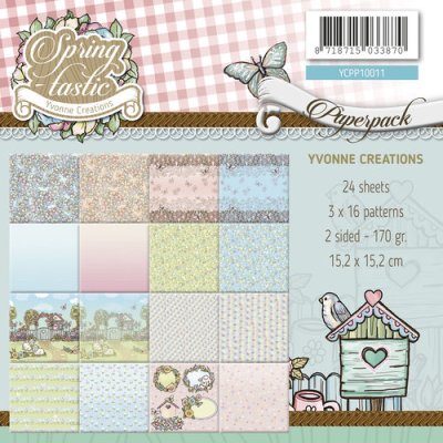 Yvonne Creations 6”x6” Paperpack - Spring-tastic (24 sheets)